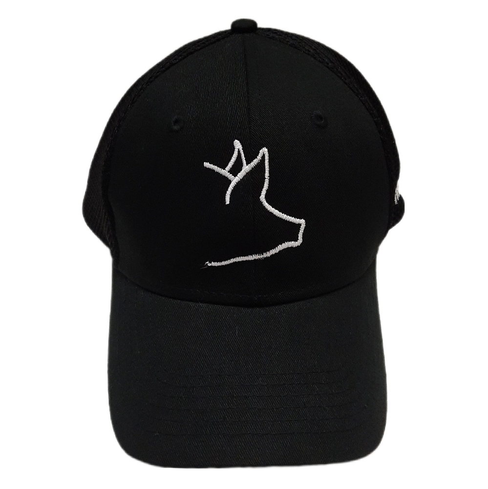 🍒 Pig Head Silhouette by Sportsman Trucker Hat Baseball Ball Cap One Size